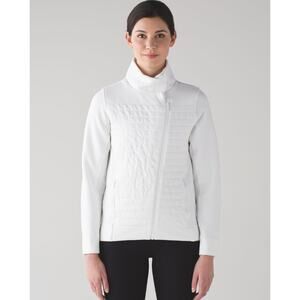 Lululemon White Fleece Be True Jacket Size 6
